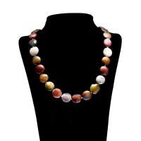 Collana di perle d'acqua dolce catena maglione, perla d'acquadolce coltivata naturalmente, per la donna, 16x18x7mm-16x14x6mm, Venduto per Appross. 33 pollice filo