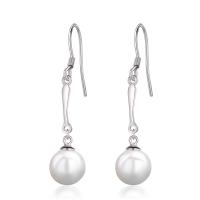 925 Sterling Silver Drop Earring with Freshwater Pearl natural for woman Sold By Pair