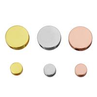 Perline in ottone, Cerchio piatto, placcato, formato differente per scelta, nessuno, Foro:Appross. 1.5mm, 500PC/lotto, Venduto da lotto