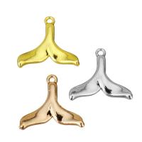 Brass Jewelry Pendants, Mermaid tail, plated, more colors for choice, 14x13x3mm, Hole:Approx 1mm, 50PCs/Lot, Sold By Lot