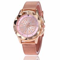 Reloj de Pulsera de Mujeres, acero inoxidable, con dial de aleación de cinc & Vidrio, chapado en color rosa dorada, para mujer & con diamantes de imitación, más colores para la opción, 18x12x40mm, Vendido por UD