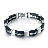 Titanium Steel Bracelet with Resin Corrosion-Resistant & for man Sold Per Approx 8 Inch Strand