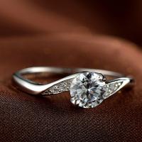 Solidny srebrny pierścień, Srebro 925, dla obu płci & różnej wielkości do wyboru & z sześcienną cyrkonią, sprzedane przez PC