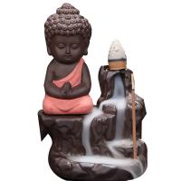Backflow Incense Burner Purple Clay with 5 Backflow Incenses Sold By PC