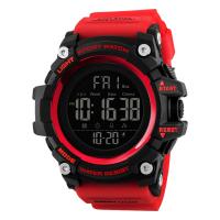 SKmei®  Unisex Jewelry Watch, ABS Plastic, with Silicone & Stainless Steel, plated, 50M waterproof & adjustable & LED, more colors for choice, 54x55x18mm, 21mm, Length:Approx 10 Inch, Sold By PC