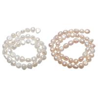 Perles nacres baroques de culture d'eau douce , perle d'eau douce cultivée, naturel, plus de couleurs à choisir, 9-10mm, Trou:Environ 0.8mm, Vendu par Environ 15.5 pouce brin