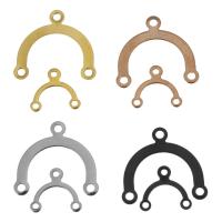 Rustfrit stål Connector, Stainless Steel, forgyldt, forskellig størrelse for valg & 1/2 løkke, flere farver til valg, 100pc'er/Bag, Solgt af Bag
