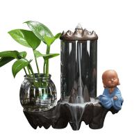 Backflow Incense Burner, Porcelain, with LED light & different styles for choice, more colors for choice, Sold By PC