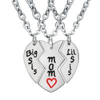 Stainless Steel Jewelry Necklace plated oval chain & with letter pattern Length Approx 19.6 Inch Sold By PC