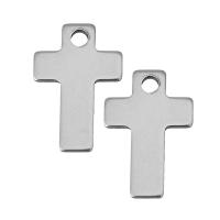 Stainless Steel Cross Pendants original color Approx 2mm Sold By Lot