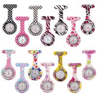 Nurse Watch, Silicone, with Tibetan Style dial, platinum color plated, Unisex & different styles for choice, 42x80x13mm, 2PCs/Lot, Sold By Lot