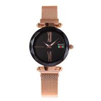 GUOU® Unisex Smykker Watch, Glas, med Titanium Alloy, forgyldt, Livsbestandig & for kvinde, flere farver til valg, 34x9mm, Længde Ca. 7.8 inch, Solgt af PC