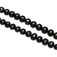 Cultured Potato Freshwater Pearl Beads, natural, different size for choice, black, 7-8mm, Hole:Approx 0.8mm, Sold Per Approx 14.2 Inch, Approx 15 Inch Strand