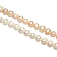 Barock kultivierten Süßwassersee Perlen, Natürliche kultivierte Süßwasserperlen, natürlich, verschiedene Stile für Wahl, 7-8mm, Bohrung:ca. 0.8mm, verkauft per ca. 14 ZollInch, ca. 15 ZollInch Strang