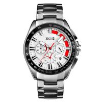 SKmei®  Unisex Jewelry Watch Stainless Steel with zinc alloy dial & Glass plated 30M waterproof 22mm Length Approx 9 Inch Sold By PC