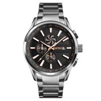 SKmei® Unisex Smykker Watch, Stainless Steel, med zink legering dial & Glas, forgyldt, 30M vandtæt, flere farver til valg, 48x57x15mm, 22mm, Længde Ca. 9 inch, Solgt af PC