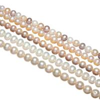 Perlas Redondas Freshwater, Perlas cultivadas de agua dulce, natural, diferentes estilos para la opción, 8-9mm, agujero:aproximado 0.8mm, Vendido por Sarta