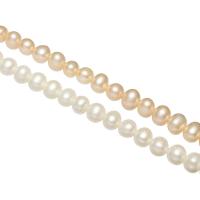 Cultured Round Freshwater Pearl Beads, natural, more colors for choice, 6-7mm, Hole:Approx 0.8mm, Sold Per Approx 15 Inch Strand