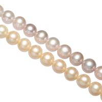 Cultured Round Freshwater Pearl Beads, natural, different styles for choice, 9-10mm, Hole:Approx 0.8mm, Sold Per Approx 15 Inch Strand
