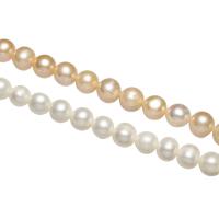 Cultured Potato Freshwater Pearl Beads, natural, different styles for choice, 9-10mm, Hole:Approx 0.8mm, Sold Per Approx 15 Inch, Approx 15.1 Inch Strand