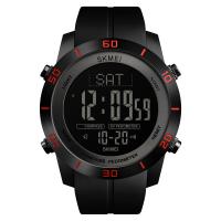 SKmei®  Unisex Jewelry Watch, Silicone, with Plastic & Stainless Steel, plated, 50M waterproof & adjustable & LED, more colors for choice, 50x57x14mm, 22mm, Length:Approx 10.2 Inch, Sold By PC