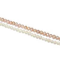 Baroko Kultūringas gėlavandenių perlų karoliukai, Gėlo vandens perlų, natūralus, įvairių stilių pasirinkimas, 4-5mm, Skylė:Apytiksliai 0.8mm, Parduota už Apytiksliai 14 Inch Strand