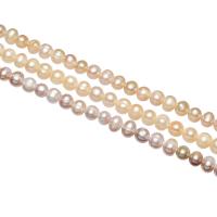 Cultured Potato Freshwater Pearl Beads, natural, more colors for choice, 5-6mm, Hole:Approx 0.8mm, Sold Per Approx 14.5 Inch Strand