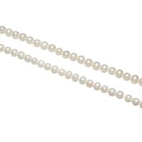 Cultured Baroque Freshwater Pearl Beads, natural, different styles for choice, white, 4-5mm, Sold By Strand