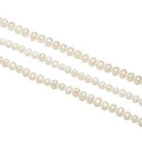 Perles nacres baroques de culture d'eau douce , perle d'eau douce cultivée, naturel, styles différents pour le choix, blanc, 4-5mm, Vendu par Environ 15.3 pouce brin