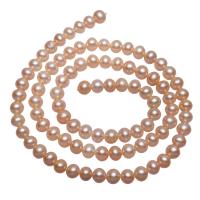 Perlas Patata Freshwater, Perlas cultivadas de agua dulce, natural, Rosado, 4-5mm, agujero:aproximado 0.8mm, Vendido para aproximado 15.7 Inch Sarta