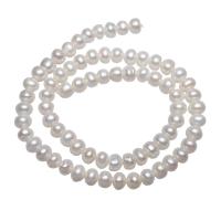 Cultured Potato Freshwater Pearl Beads, natural, white, 6-7mm, Hole:Approx 0.8mm, Sold Per Approx 15 Inch Strand