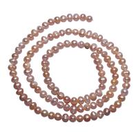 Barok ferskvandskulturperle Beads, Ferskvandsperle, Nuggets, naturlig, blandede farver, 3-4mm, Hole:Ca. 0.8mm, Solgt Per Ca. 15.5 inch Strand