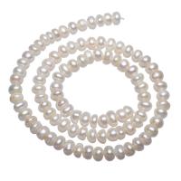 Cultured Potato Freshwater Pearl Beads, natural, white, 5-6mm, Hole:Approx 0.8mm, Sold Per Approx 15 Inch Strand