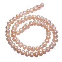 Barock odlad sötvattenspärla pärlor, Freshwater Pearl, Nuggets, naturlig, rosa, 7-8mm, Hål:Ca 0.8mm, Såld Per Ca 15 inch Strand