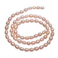 Cultured Rice Freshwater Pearl Beads, natural, pink, 4-5mm, Hole:Approx 0.8mm, Sold Per Approx 15.5 Inch Strand