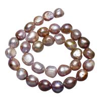 Perles nacres pommes de terre de culture d'eau douce, perle d'eau douce cultivée, pomme de terre, naturel, couleurs mélangées, 11-12mm, Trou:Environ 0.8mm, Vendu par Environ 15.3 pouce brin