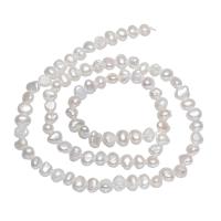 Cultured Baroque Freshwater Pearl Beads, Potato, natural, white, 3-4mm, Hole:Approx 0.8mm, Sold Per Approx 15 Inch Strand