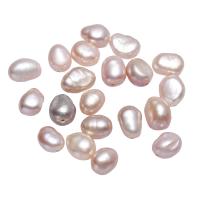 Cultured Rice Freshwater Pearl Beads, natural, mixed colors, 6-7mm, Sold By PC