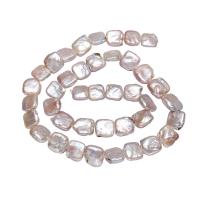 Cultured Coin Freshwater Pearl Beads, Squaredelle, natural, mixed colors, 11-12mm, Hole:Approx 0.8mm, Sold Per Approx 14.5 Inch Strand