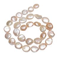 Perlas Patata Freshwater, Perlas cultivadas de agua dulce, natural, color mixto, 11-12mm, agujero:aproximado 0.8mm, Vendido para aproximado 14.5 Inch Sarta