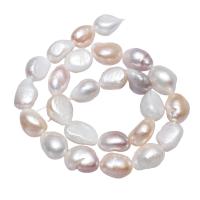 Barocco coltivate in acqua dolce Perla, perla d'acquadolce coltivata naturalmente, Pepite, naturale, colori misti, 12-13mm, Foro:Appross. 0.8mm, Venduto per Appross. 15.5 pollice filo