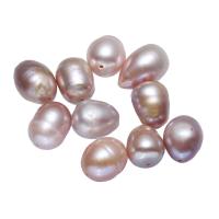 Natural Freshwater Pearl Loose Beads, Potato, mixed colors, 9-10mm, Hole:Approx 0.8mm, 10PCs/Bag, Sold By Bag