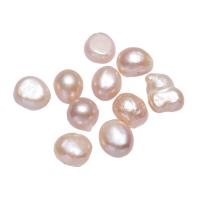 Natural Freshwater Pearl Loose Beads, Potato, pink, 9-10mm, 10PCs/Bag, Sold By Bag