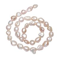 Perles nacres baroques de culture d'eau douce , perle d'eau douce cultivée, pepite, naturel, violet, 8-12mm, Vendu par Environ 15 pouce brin
