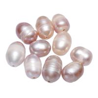 Perles d'eau douce de culture de riz, perle d'eau douce cultivée, naturel, couleurs mélangées, 8-9mm, Trou:Environ 0.8mm, 10PC/sac, Vendu par sac