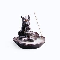 Backflow Incense Burner, Porcelain, 145x135x140mm, Sold By PC
