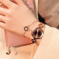 Femmes montre-bracelet, verre, avec alliage de zinc, Placage, pour femme, plus de couleurs à choisir, 28mm, Longueur Environ 8.6 pouce, Vendu par PC