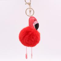 Plush Key Chain, with PU Leather & Iron, Bird, gold color plated, more colors for choice, nickel, lead & cadmium free, 70mm, Sold By PC