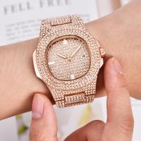 Men Wrist Watch Zinc Alloy with Glass plated for man & with rhinestone Length Approx 9.4 Inch Sold By PC