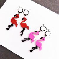 Acrylic Jewelry Earring, Animal, for woman, more colors for choice, 98x34mm, Sold By Pair